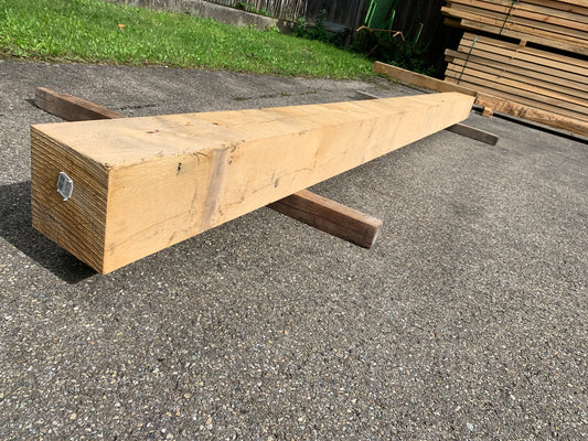 Eiche Kantholz 20cm x 20cm, Länge 4,1m, Lufttrocken, #163070