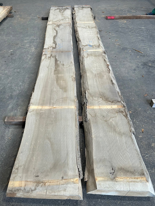 Esche Schnittholz unbesäumt, 80mm, Qualität A/B, #168971