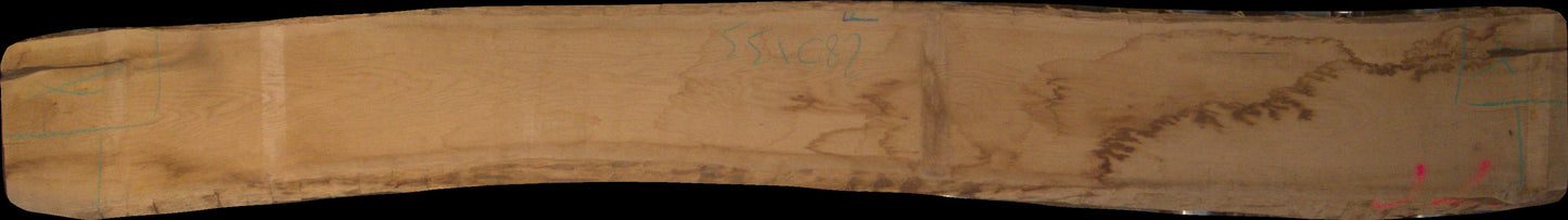 Eiche Schnittholz unbesäumt, 52mm, Qualität B, #164500