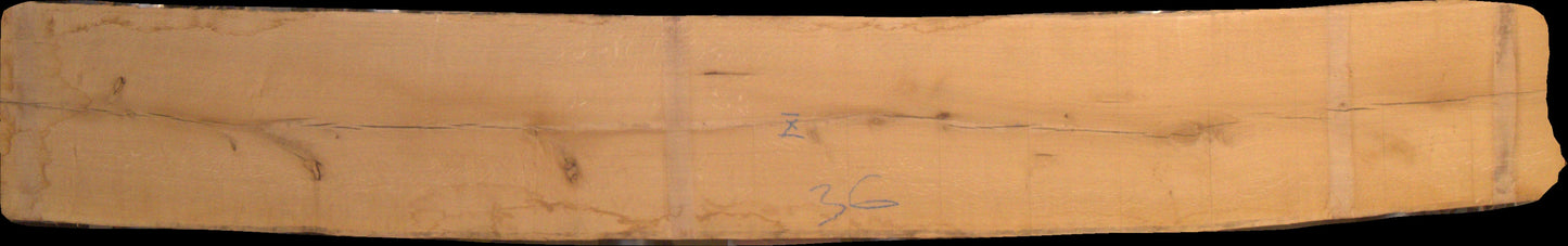 Eiche Schnittholz unbesäumt, 52mm, Qualität B, #164500