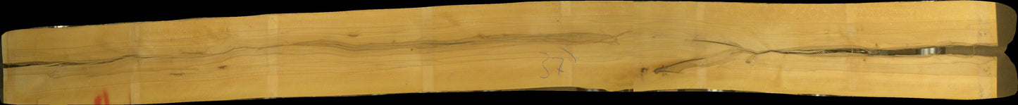 leicht gedämpfte Buche Schnittholz unbesäumt, 38mm, Rotkern, #166476