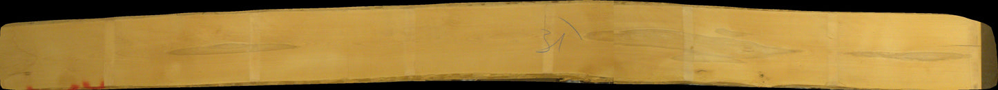 leicht gedämpfte Buche Schnittholz unbesäumt, 38mm, Rotkern, #166477