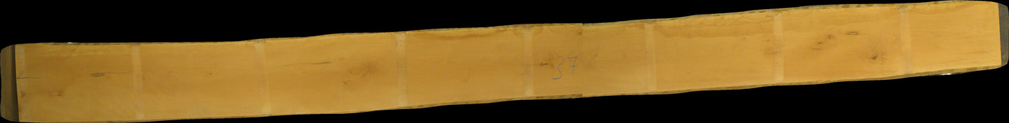 leicht gedämpfte Buche Schnittholz unbesäumt, 38mm, Rotkern, #166477