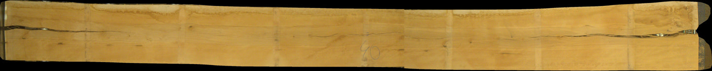 leicht gedämpfte Buche Schnittholz unbesäumt, 38mm, Rotkern, #166477