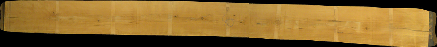 leicht gedämpfte Buche Schnittholz unbesäumt, 38mm, Rotkern, #166477