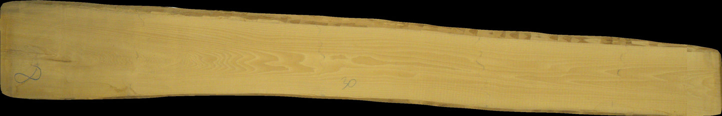 ungedämpfte Buche Schnittholz unbesäumt, 32mm, Qualität A/B, #166688