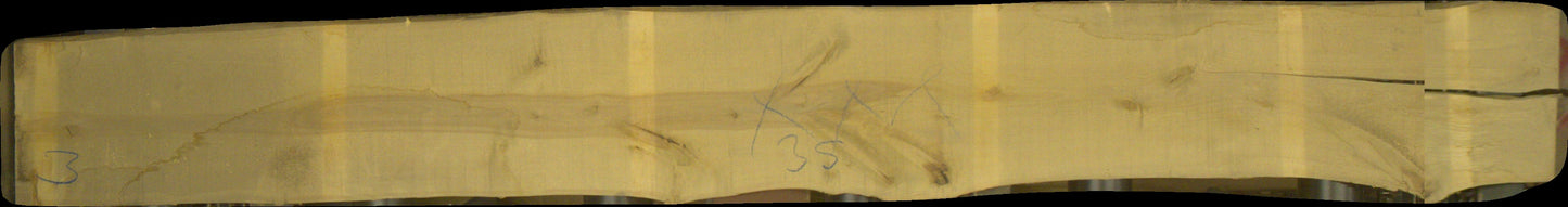 Birke Schnittholz unbesäumt, rustikal, 36mm #166689