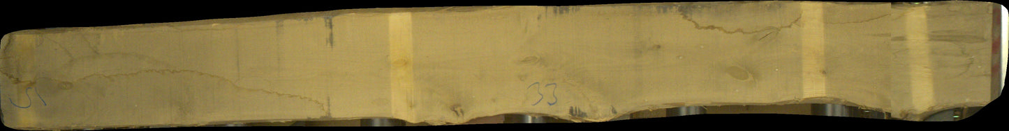 Birke Schnittholz unbesäumt, rustikal, 36mm #166689