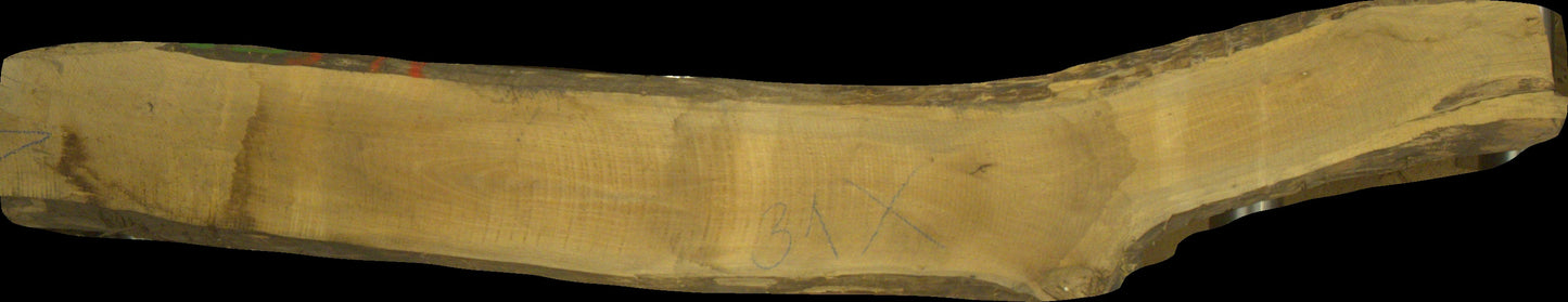 Nussbaum Schnittholz unbesäumt, 52mm, Blockware, #166690