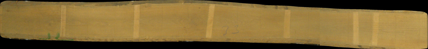 leicht gedämpfte Buche Schnittholz unbesäumt, 52mm, Rotkern, #166697