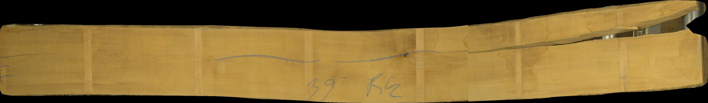 leicht gedämpfte Buche Schnittholz unbesäumt, 52mm, Rotkern, #166698