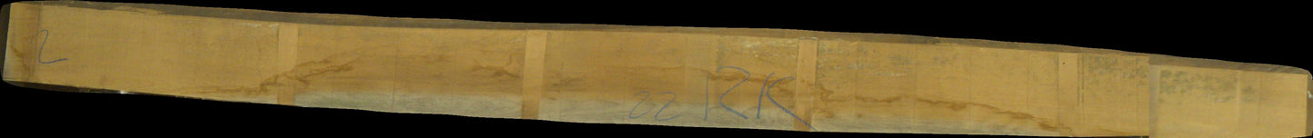 leicht gedämpfte Buche Schnittholz unbesäumt, 52mm, Rotkern, #166699