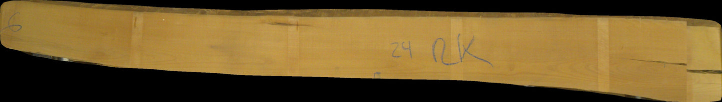 leicht gedämpfte Buche Schnittholz unbesäumt, 52mm, Rotkern, #166699