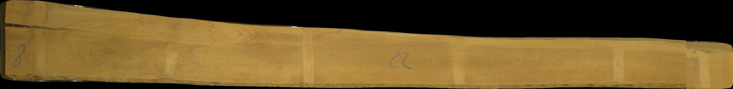 leicht gedämpfte Buche Schnittholz unbesäumt, 52mm, Rotkern, #166699