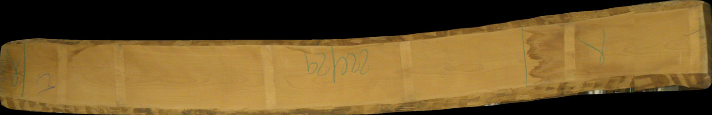 leicht gedämpfte Buche Schnittholz unbesäumt, 52mm, Qualität A/A, #166704