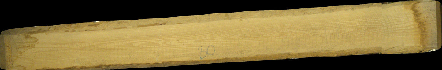 Esche Schnittholz unbesäumt, 52mm, Qualität A/B 1 seitig weiß, #166706