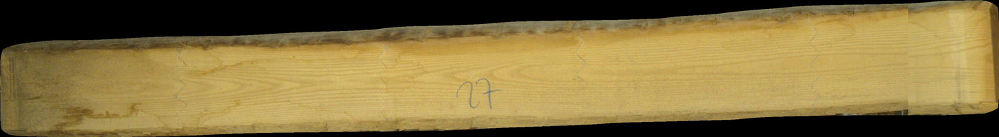 Esche Schnittholz unbesäumt, 52mm, Qualität A/B 1 seitig weiß, #166706