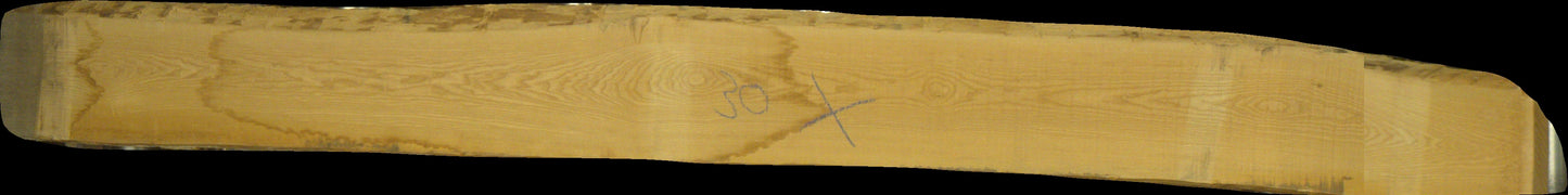 Esche Schnittholz unbesäumt, 52mm, Qualität A/B 1 seitig weiß, #166707