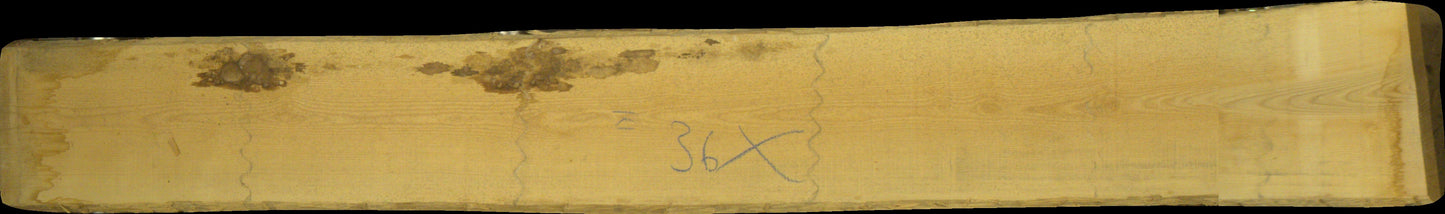 Esche Schnittholz unbesäumt, 52mm, Qualität A/B 1 seitig weiß, #166708