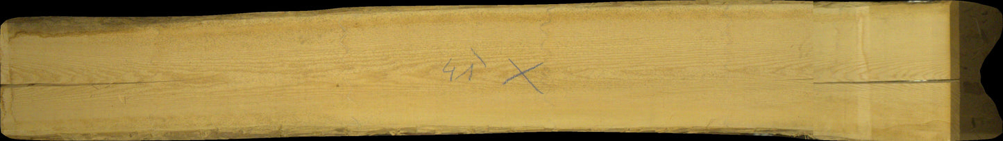 Esche Schnittholz unbesäumt, 52mm, Qualität A/B 1 seitig weiß, #166708