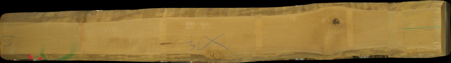 leicht gedämpfte Buche Schnittholz unbesäumt, 52mm, Qualität A/B, #166716