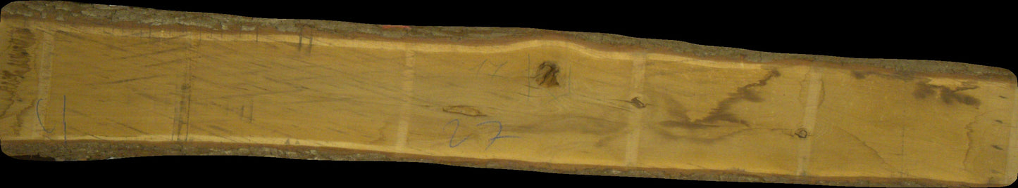 Eiche Schnittholz unbesäumt, 60mm, Qualität A/B, mit Rinde #166724