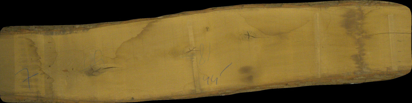 Eiche Schnittholz unbesäumt, 60mm, Qualität A/B, mit Rinde #166725