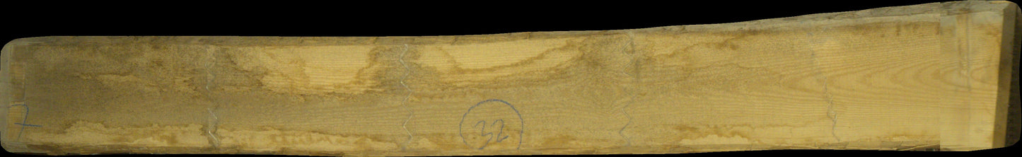 Esche Schnittholz unbesäumt, 52mm, Qualität A/B/C, #166741