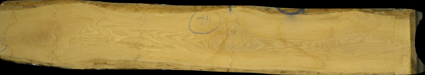 Esche Schnittholz unbesäumt, 52mm, Qualität A/B/C, #166742