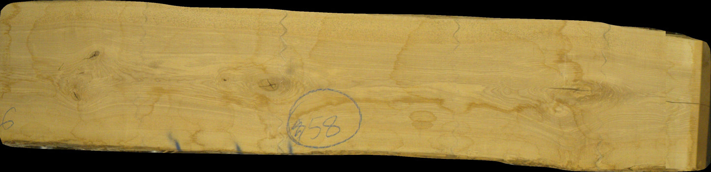 Esche Schnittholz unbesäumt, 52mm, Qualität A/B/C, #166742