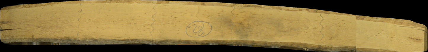 ungedämpfte Buche Schnittholz Unikat, 38mm, #170545