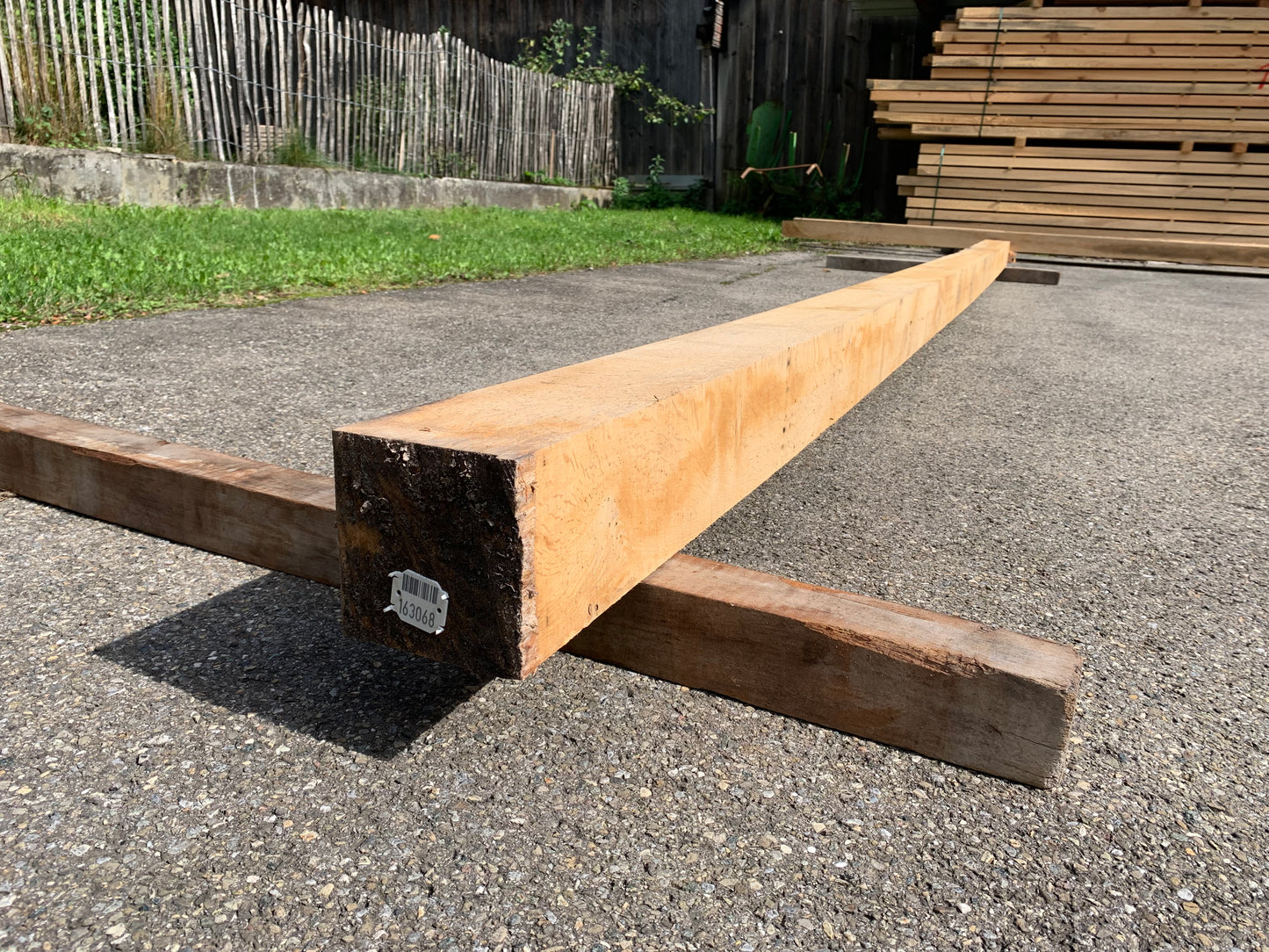 Eiche Kantholz 14cm x 14cm, Länge 5,7m, Lufttrocken, #163068