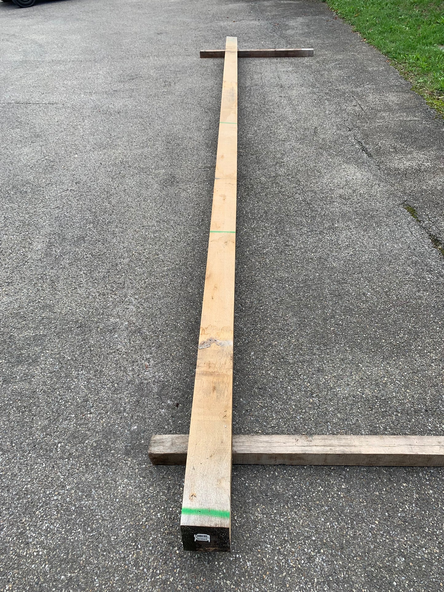 Eiche Kantholz 14cm x 14cm, Länge 5,4m, Lufttrocken, #163069