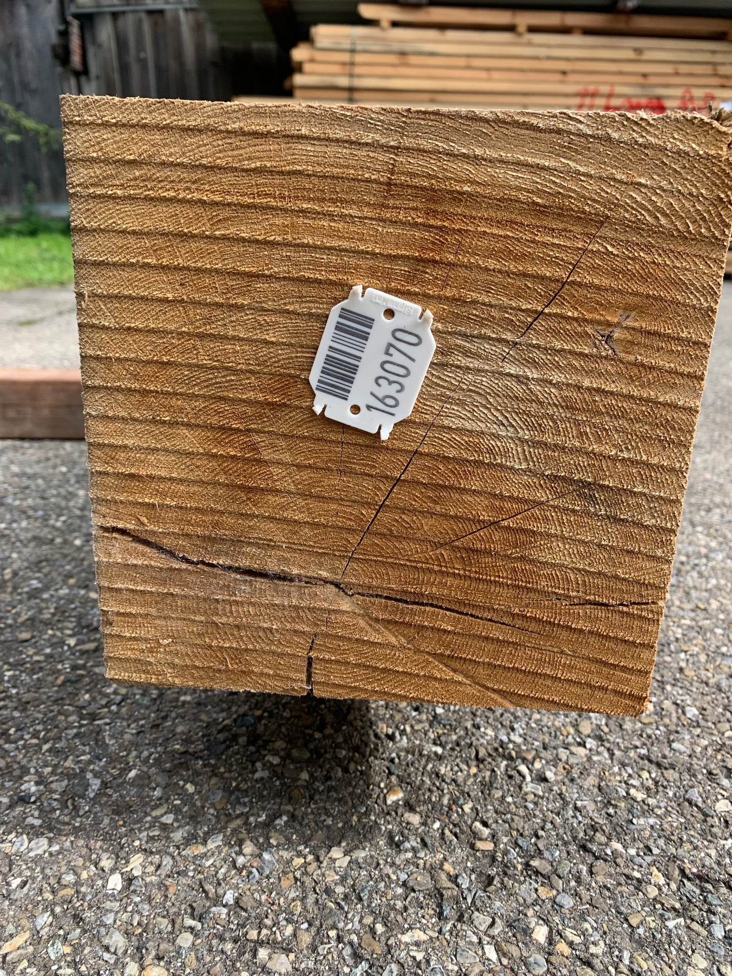 Eiche Kantholz 20cm x 20cm, Länge 4,1m, Lufttrocken, #163070