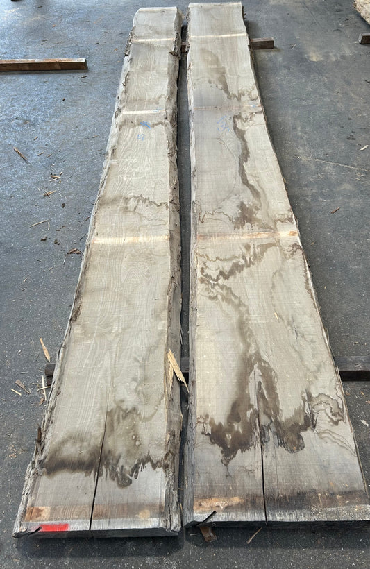 Esche Schnittholz unbesäumt, 80mm, Qualität A/B, #168971